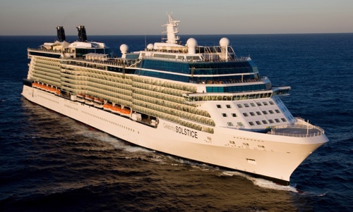 Celebrity Solstice - Aerial at Sea Miami Shoreline
