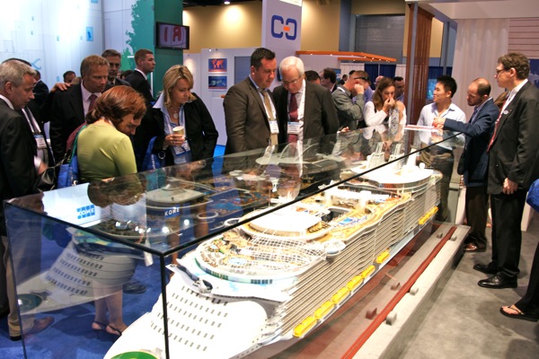 Detailed model of Royal Caribbean’s Oasis of the Seas