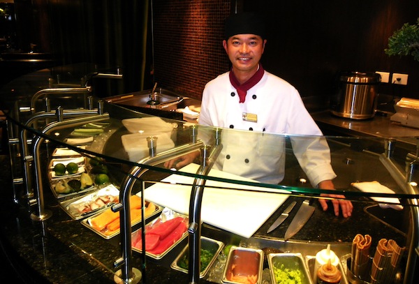 Tamarind sushi Sushi is prepared fresh daily by chefs in Tamarind, a 144-seat venue.